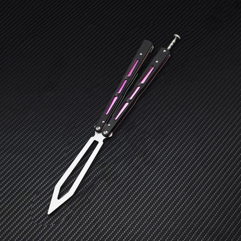 มีดผีเสื้อ：Droshi Bearing Butterfly In Knife ractice Folding Knife