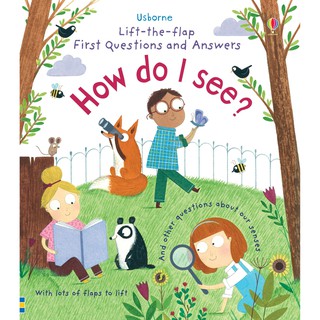 DKTODAY หนังสือ USBORNE LIFT-THE-FLAP FIRST Q&amp;A HOW DO I SEE?