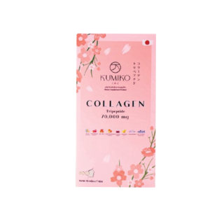 KUMIKO COLLAGEN คอลลาเจนแท้ นำเข้าจากญี่ปุ่น 150,000 mg ขนาด 7ซอง ผิวใส ฝ้ากระ สิว หน้าเด็ก