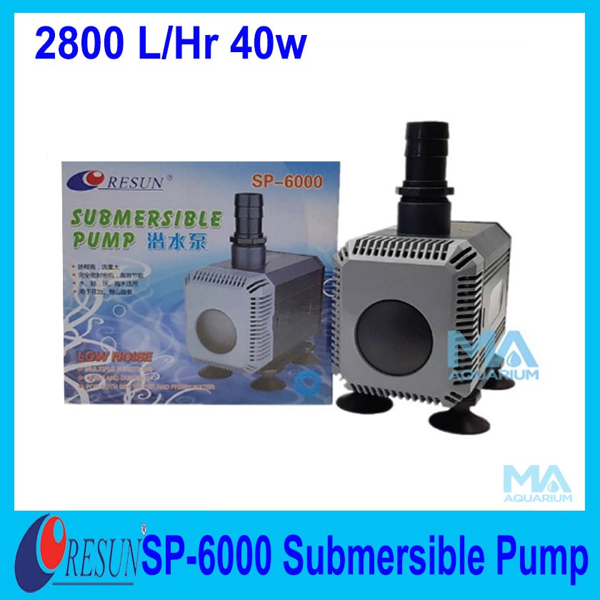 RESUN SP-6000 ปั้มน้ำ 2800 L./Hr 40w Submersible Pump