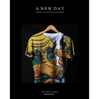 A NEW DAY 127  เสื้อลายสักสไตล์ญี่ปุ่น สกรีนเต็มตัว ลาย Tengu