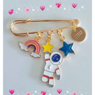 เข็มกลัดคนท้อง A001 เข็มกลัดสีทอง
