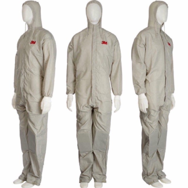 คุณภาพสูง▽№3M ppe ชุดปลอดเชื้อ กันสาร ซักได้ 50425