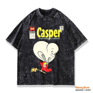 เสื้อยืด ขนาดใหญ่ พิมพ์ลายการ์ตูนผี Casper The Friendly Ghost