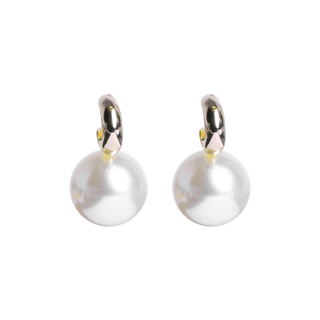 Round Big Pearl Earrings Hot Sale Simple Joker OL Style Earrings For Women Fashion (A14-02-17)