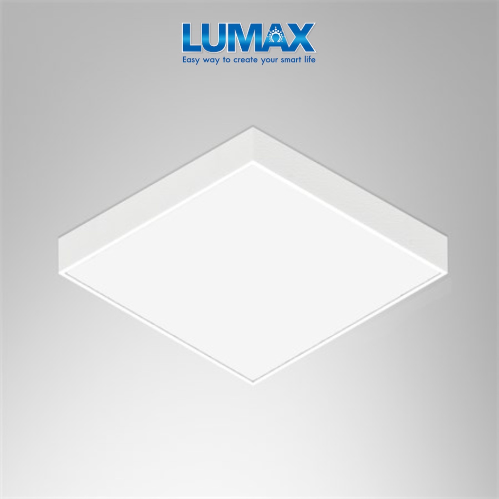 LUMAX ชุดโคมติดลอย PANEL LED 24W สี่เหลี่ยม รุ่น SSPL226CS เลือกได้ 3 แสง Warm White, Cool White, Da