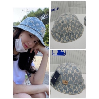 หมวก mlb ของแท้ MLB UNISEX JACQUARD MONOGRAM BUCKET HAT