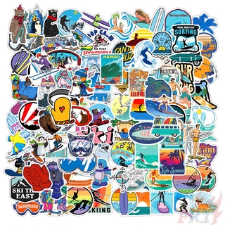 100Pcs/Set ❉ Gone Surfing &amp; Skiing Snowboarding SKI - Extreme Sport Mixed Graffiti สติ๊กเกอร์ ❉ DIY Fashion Luggage Laptop Skateboard Doodle Decals สติ๊กเกอร์