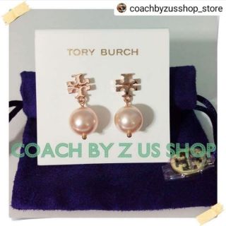 Tory Burch pearl drop earrings งานชอป.