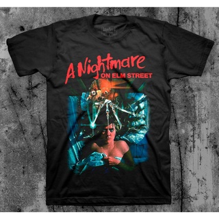 GILDAN เสื้อยืดแขนสั้น พิมพ์ลายภาพยนตร์สยองขวัญ Uma Nightmare On Elm Street สไตล์วินเทจ แฟชั่นสําหรับวันฮาโลวีน