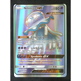 Nihilego GX Card 103/111 อุทซึรอยด์ Pokemon Card Gold Flash Light (Glossy) ภาษาอังกฤษ