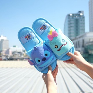 รองเท้าใส่ในบ้าน พื้นบาง Stitch สติช &amp; Scrump สกั๊ม ซูมซูม