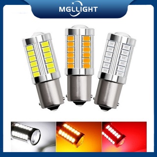 MGLLIGHT หลอดไฟเลี้ยว ไฟท้ายรถยนต์ ไฟเบรค LED 33 ชิพ T20 7440 7443 1156 1157 สำหรับรถยนต์ ราคา 1ชิ้น