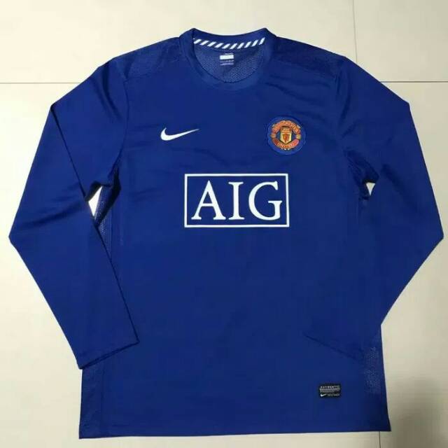 MANCHESTER UNITED 2008 AWAY RETRO JERSEY LS GRADE AAA THAILAND