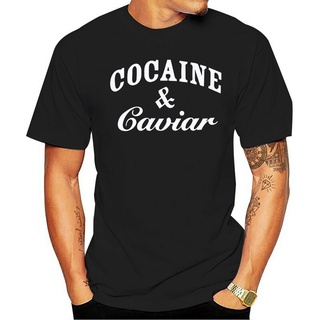 Gildan เสื้อยืดแฟชั่น ลาย Cocain and Caviars สไตล์คลาสสิกS-5XL