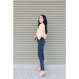 Cc jeans 159 S-5XL กางเกงยีนส์ผู้หญิง เอวสูง เดฟ ยีนส์ขาด