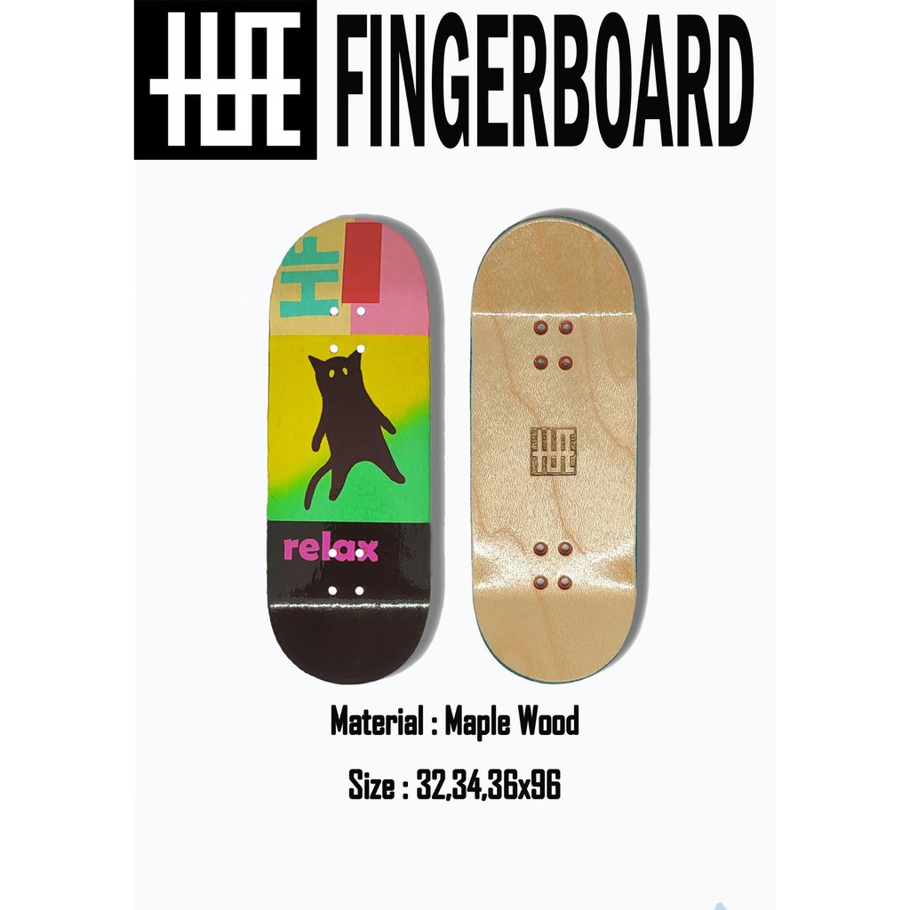 Fingerboard Deck แผ่นฟิงเกอร์บอร์ดทำจากไม้เมเปิ้ลแท้ แผ่นเด้ง เล่นง่าย แข็งแรง hope fingerboard (ราคาเฉพาะแผ่น)