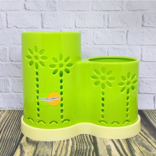 TEMPAT SENDOK BULAT HIJAU TSBD1067H GOLDENSUNKIST 005168