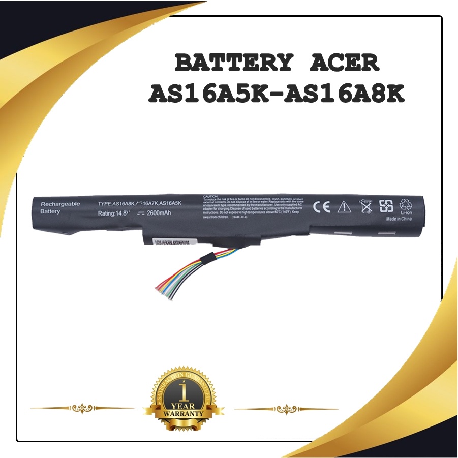 BATTERY NOTEBOOK ACER AS16A5K-AS16A8K สำหรับ ACER ASPIRE E15 E5-476G E5-476,  E15 E5-553 / แบตเตอรี่โน๊ตบุ๊คเอเซอร์