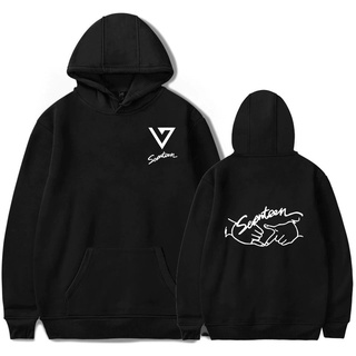 เสื้อกันหนาว มีฮู้ด ผ้าฝ้ายแท้ พิมพ์ลาย Kpop Seventeen Member Name เหมาะกับของขวัญวันเกิด สําหรับผู้ชาย