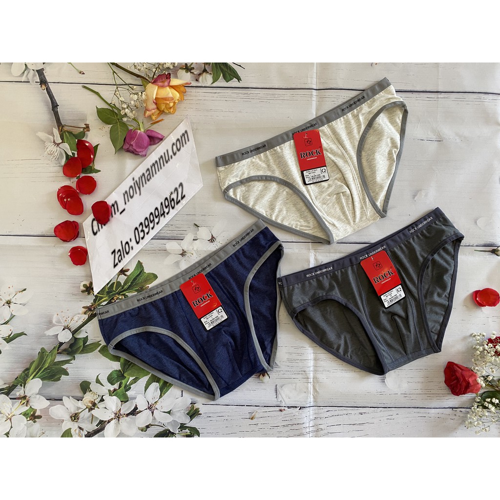 Combo กางเกงชั้นในชาย ROCK คุณภาพสูง 2 ตัว QA1101 ผ้าคอตตอน