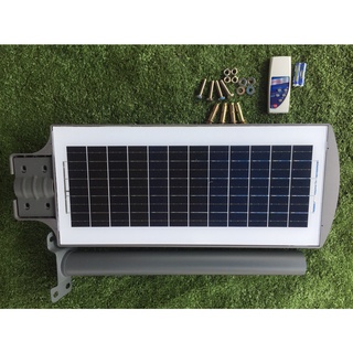 โคมไฟถนนโซล่ายี่ห้อ  RACER  LED Extra Light 100W รับประกัน 1 ปี เฉดสีเข้ม ผลิต ประเทศไทย
