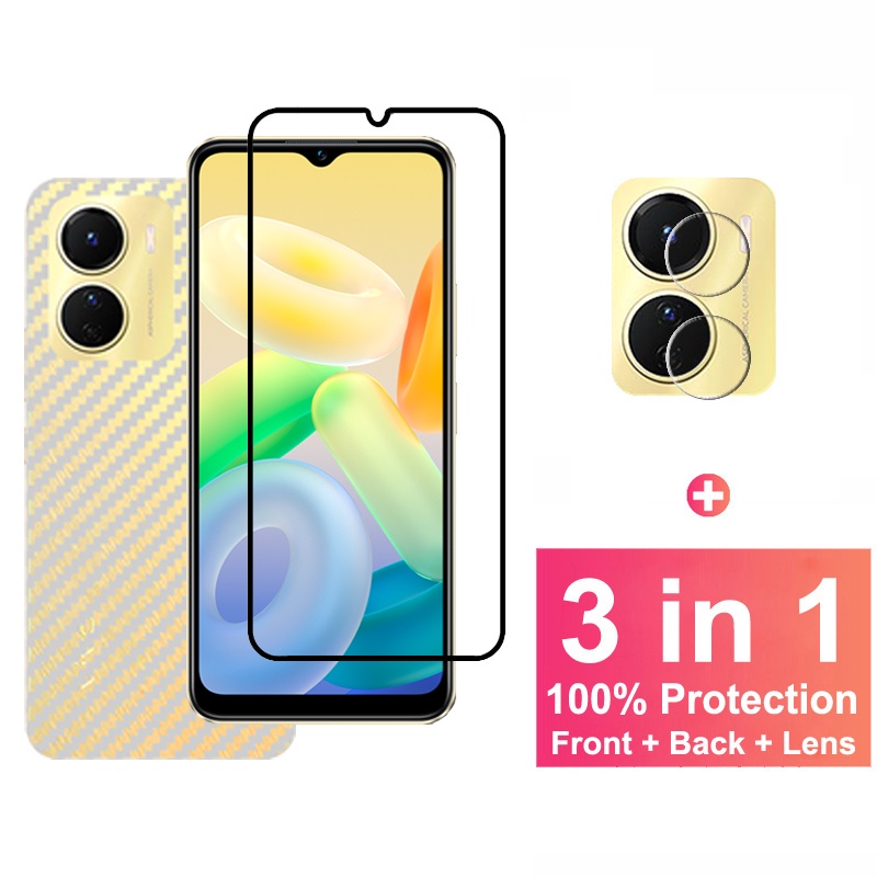 ฟิล์มกระจก Vivo Y27 5G กระจกนิรภัย HD ป้องกันหน้าจอ สำหรับ Vivo V27 Y36 Y78 Y02 Y22 Y27 Y16 V25 V23 Y02a Y22s Y02T V23e X90 Pro 5G ฟิล์มกระจกกันเลนส์กล้อง & ฟิล์มหลัง