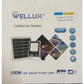 โคมไฟ สปอร์ตไลท์ โซลาเซลล์  100W Wellux