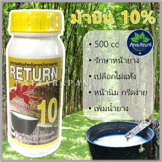 สารเร่งน้ำยาง 10% สารบำรุงหน้ายาง ตราม้าบิน ขนาด 500 cc