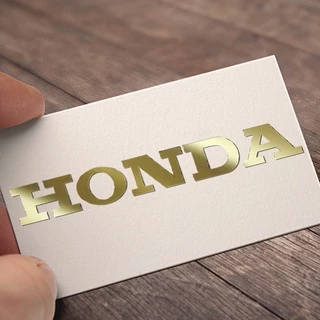 ฮอนด้า สติ๊กเกอร์โลหะ Honda สำหรับหมวกกันน็อคมอเตอร์ไซค์ โลโก้โลหะ