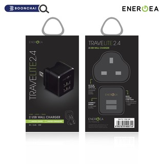 หัวชาร์จ Energea Wall Charger Travel Lite 2.4A 2USB UK สินค้าของแท้