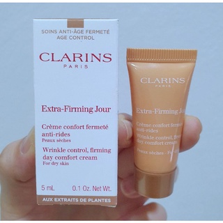 ครีมทากลางวันยกกระชับ แท้💯% Clarins Extra Firming Day Comfort Cream / 5 ml. มีฉลากไทย