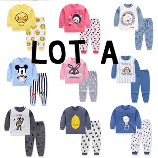 New⭐ชุดนอนเด็กผู้ชาย Lot A 👦🧒 สไตล์เกาหลี ลายน่ารัก เนื้อผ้าฝ้ายคอตตอน 100%