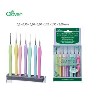 เข็มโครเชต์ แบบเซต 7 ขนาด Clover Amour Steel Crochet Hooks Set ราคา 1,690 บาท