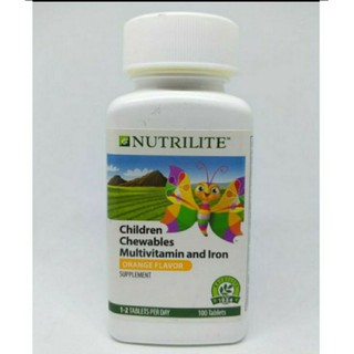 children chewable multivitamin and iron วิตามินรวมสำหรับเด็ก จำนวน 100 เม็ด