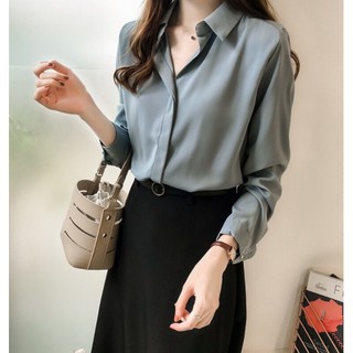 เสื้อเชิ้ตแฟชั้นเกาหลี9069#