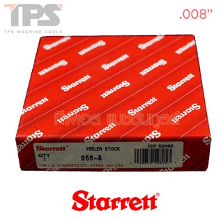 ฟิลเลอร์เกจแบบนิ้ว ยาว 25 ฟุต หนา .008 นิ้ว รุ่น 666-8 STARRETT