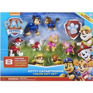 Paw Patrol ฟิกเกอร์ทั้ง 8 ตัว ชุดของขวัญฟิกเกอร์คิตตี้ 8 Figures Gift Set