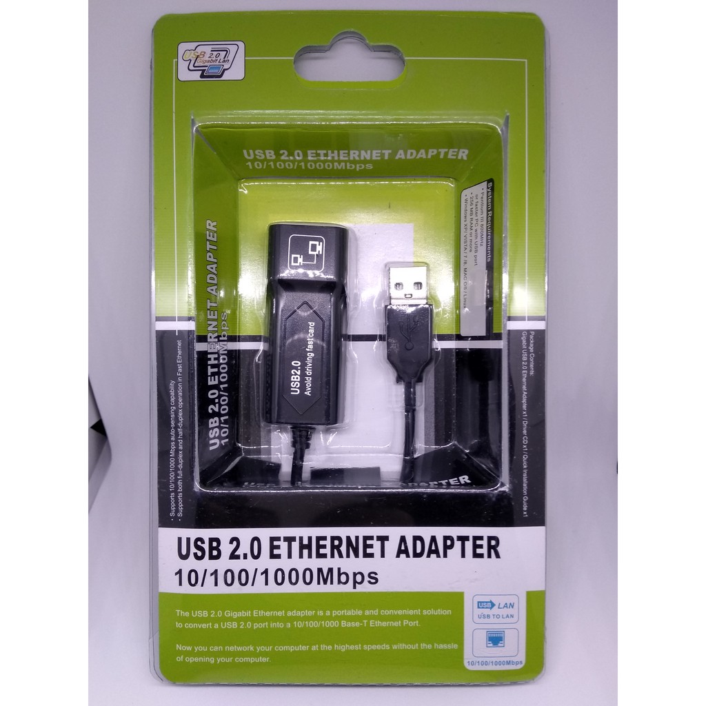 USB 2.0 to RJ45 Lan USB 3.0 to Lan Ethernet Adapter 10/100 Mbps แปลง USB เป็นสายแลน พร้อมส่ง LAN to 