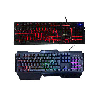 คีย์บอร์ด SIGNO PANORUS สุ่ม KB RGB 760 BLK 749 คีย์บอร์ดเกมมิ่ง E-Sport Semi Mechanical Gaming Keyboard กันน้ำ