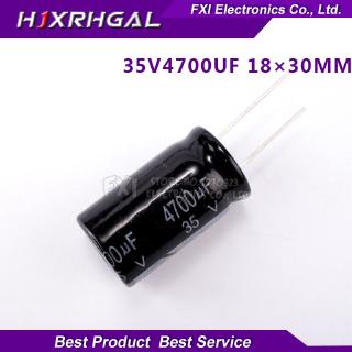 5PCS  35V4700UF 18*30mm 4700UF 35V 18*30 Electrolytic capacitor New original