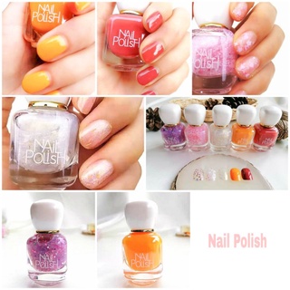 สีทาเล็บ Nail Polish สีกึ่งเจล ไม่ต้องอบ ลอกได้ มีกลิ่นหอม กลิ่นไม่ฉุน