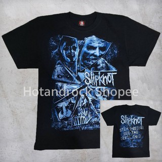 เสื้อยืดโอเวอร์ไซส์เสื้อวง Slipknot TDM 1778 HOTANDROCKS-3XL