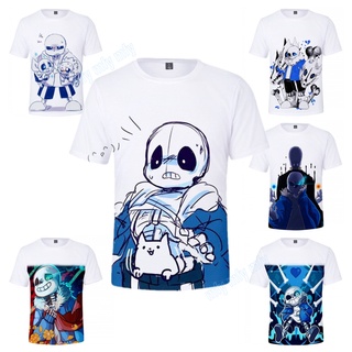 Undertale Sans เสื้อยืด คอสเพลย์ อนิเมะ สําหรับเด็กผู้ชาย / เด็กผู้หญิง แขนสั้น