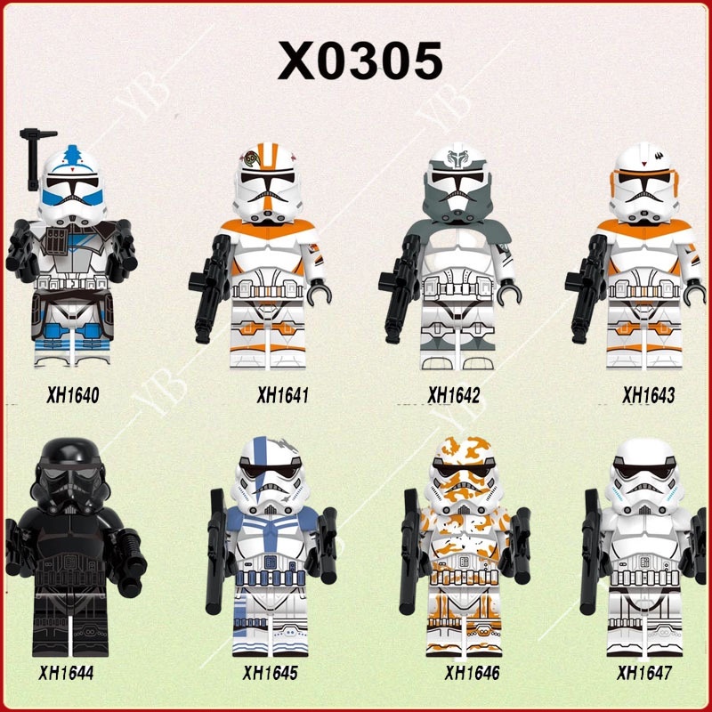 ของเล่นบล็อกตัวต่อ Star Wars Series ประกอบบล็อกตัวต่อ minifigures ตุ๊กตาโมเดล