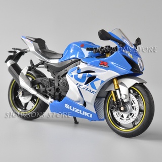 โมเดลรถจักรยานยนต์จําลอง ขนาดเล็ก สเกล 1:12 Suzuki GSX R1000R Sport Bike