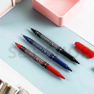 พร้อมส่ง M&G ปากกาเมจิก เขียนแผ่นซีดี 2 หัว รุ่น MG-2130 ขนาด 1.5/0.5 มม. มี3สีให้เลือก(ราคาต่อด้าม)#ปากกา #maekerpen