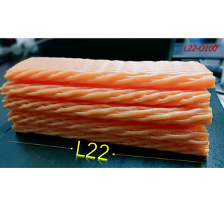 โฟมตาข่ายห่อผลไม้ กันกระแทก ขนาด L22cm. (เส้นใหญ่) บรรจุ 100 ชิ้น (สีส้ม)