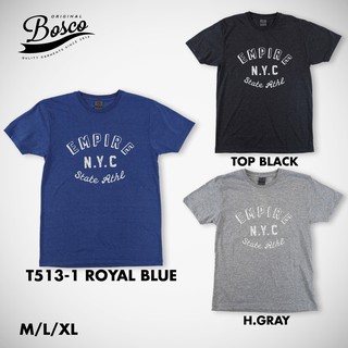 [เก็บโค้ดหน้าร้าน] เสื้อยืดคอกลมพิมพ์ลาย BOSCO "NYC" T-SHIRT T513-1