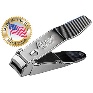 กรรไกรตัดเล็บพร้อมที่เก็บเศษเล็บ Genuine "No-mes" Nail Clipper with Catcher Made in USA  ด้ามจับไม่หมุนไปมา ตัดเล็บเรียบ